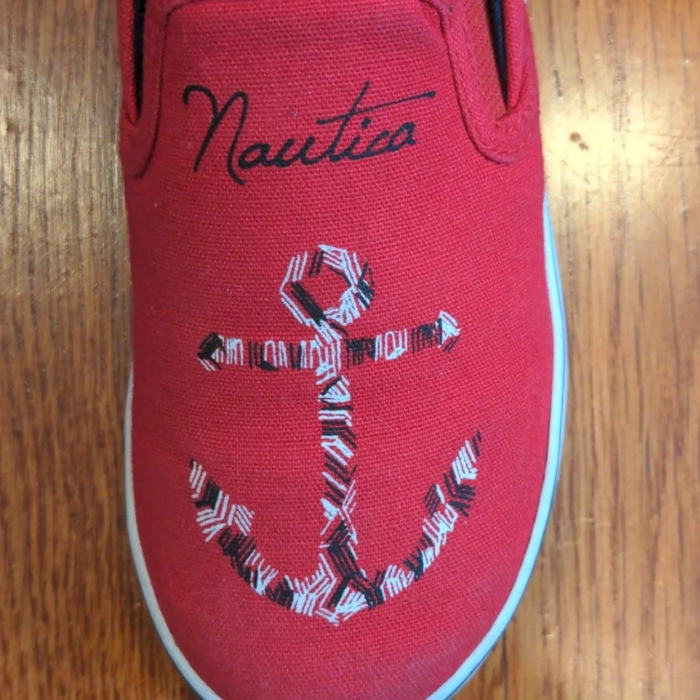 Red Nautica Sneakers - Picture 3 of 3